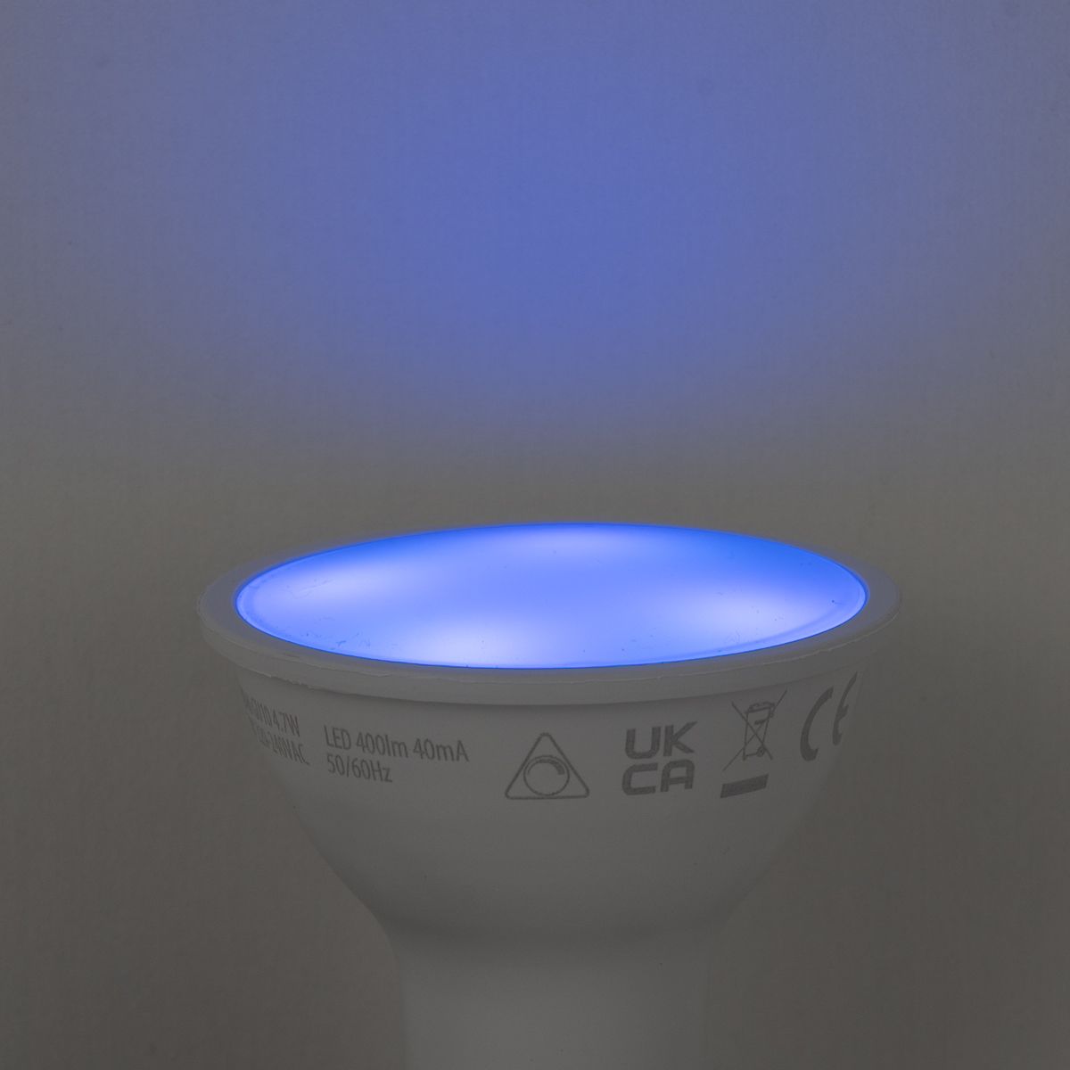 Smart GU10 50mm dimbare LED lamp opaal RGBW 4.7W 400 lm 2700-6500K