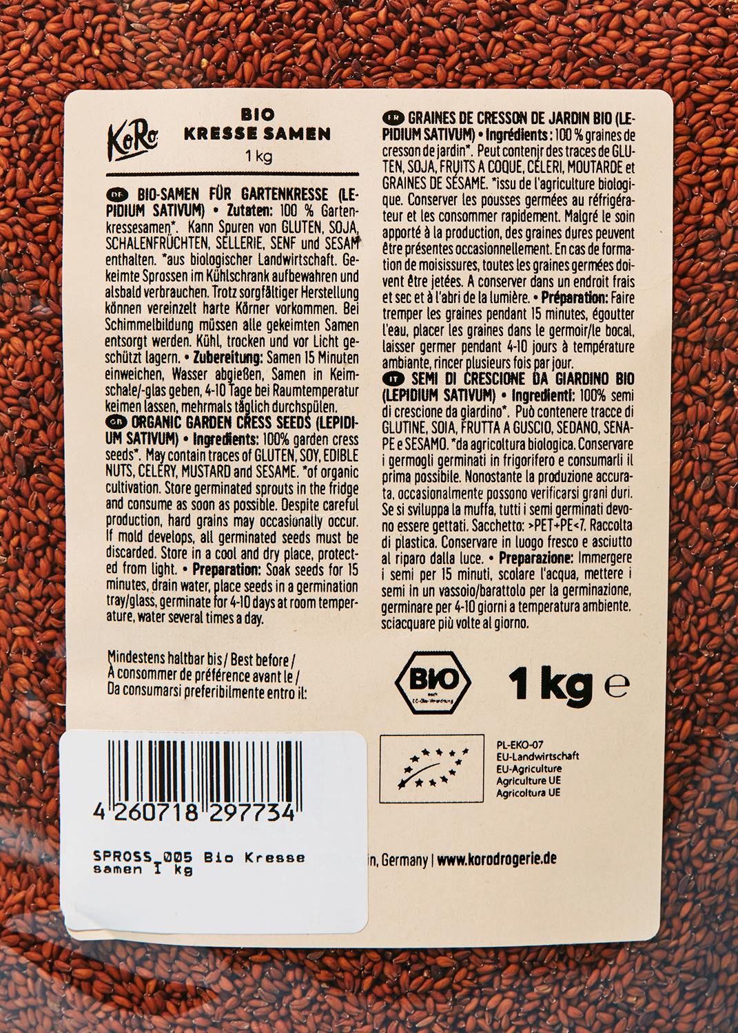 Bio Kressesamen 1 kg