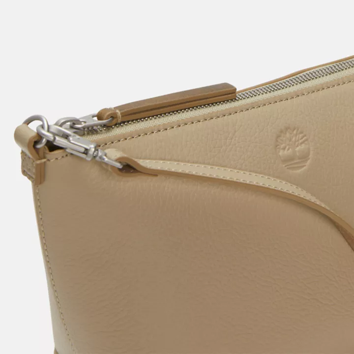 Sac à bandoulière en cuir Tuckerman pour femme en beige