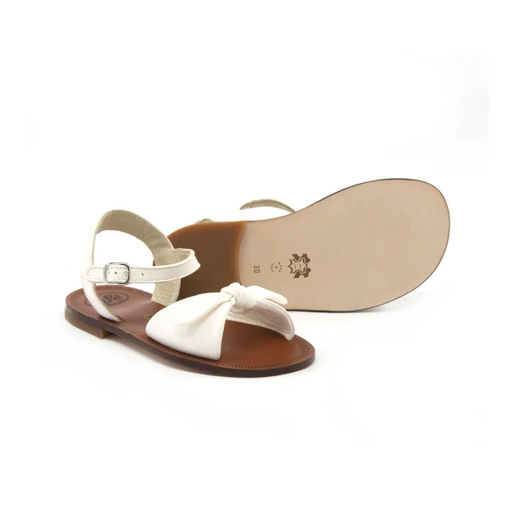 Pèpè Sandales Boucles Nœud | Blanc