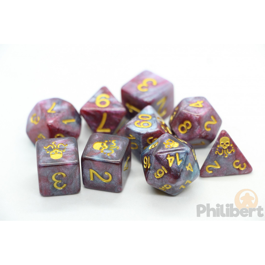 Set de 9 Dés JDR Elder Dice: Seal of Yog-Sothoth (Nebula)