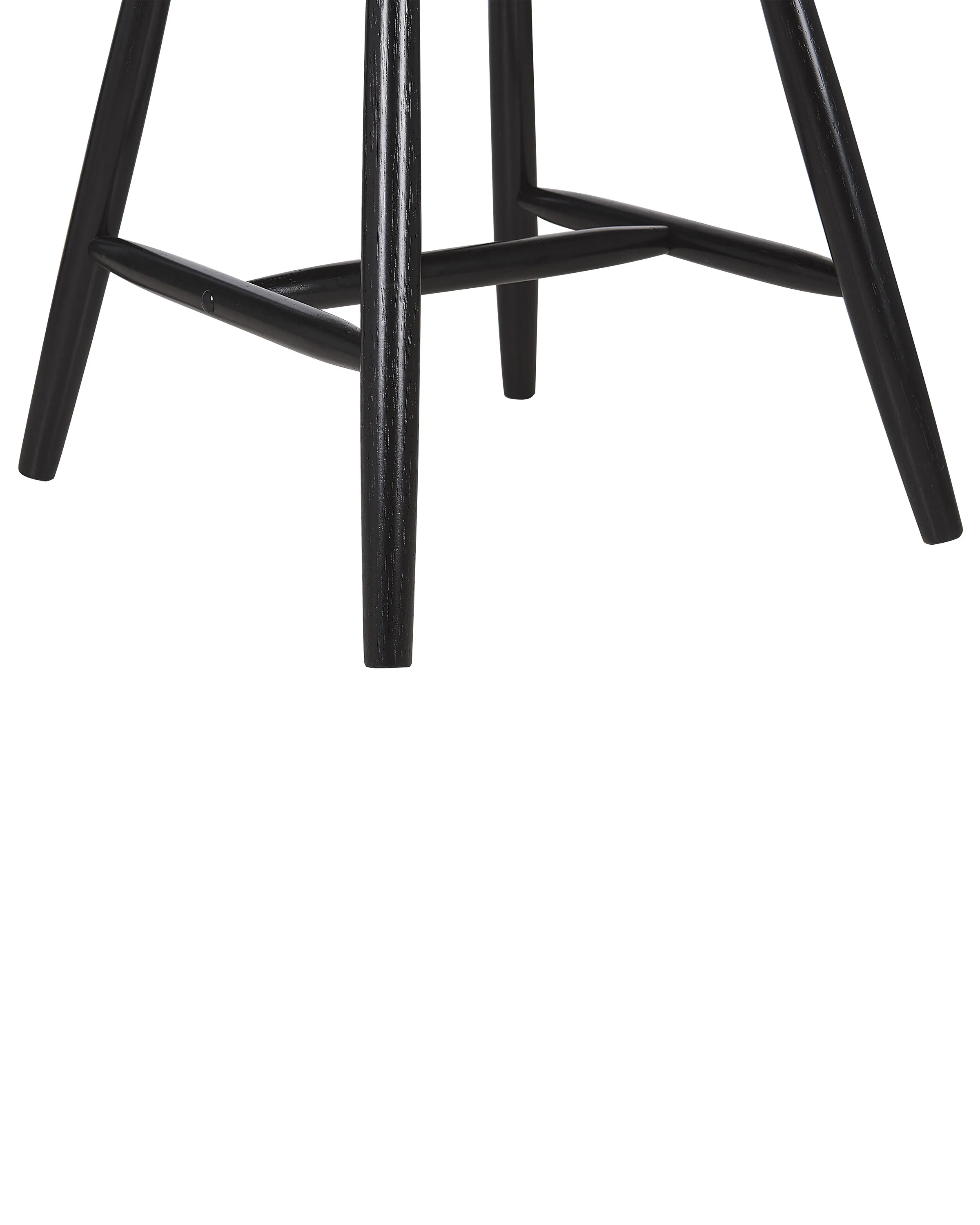 Set van 2 eetkamerstoelen BURBANK Hout Zwart