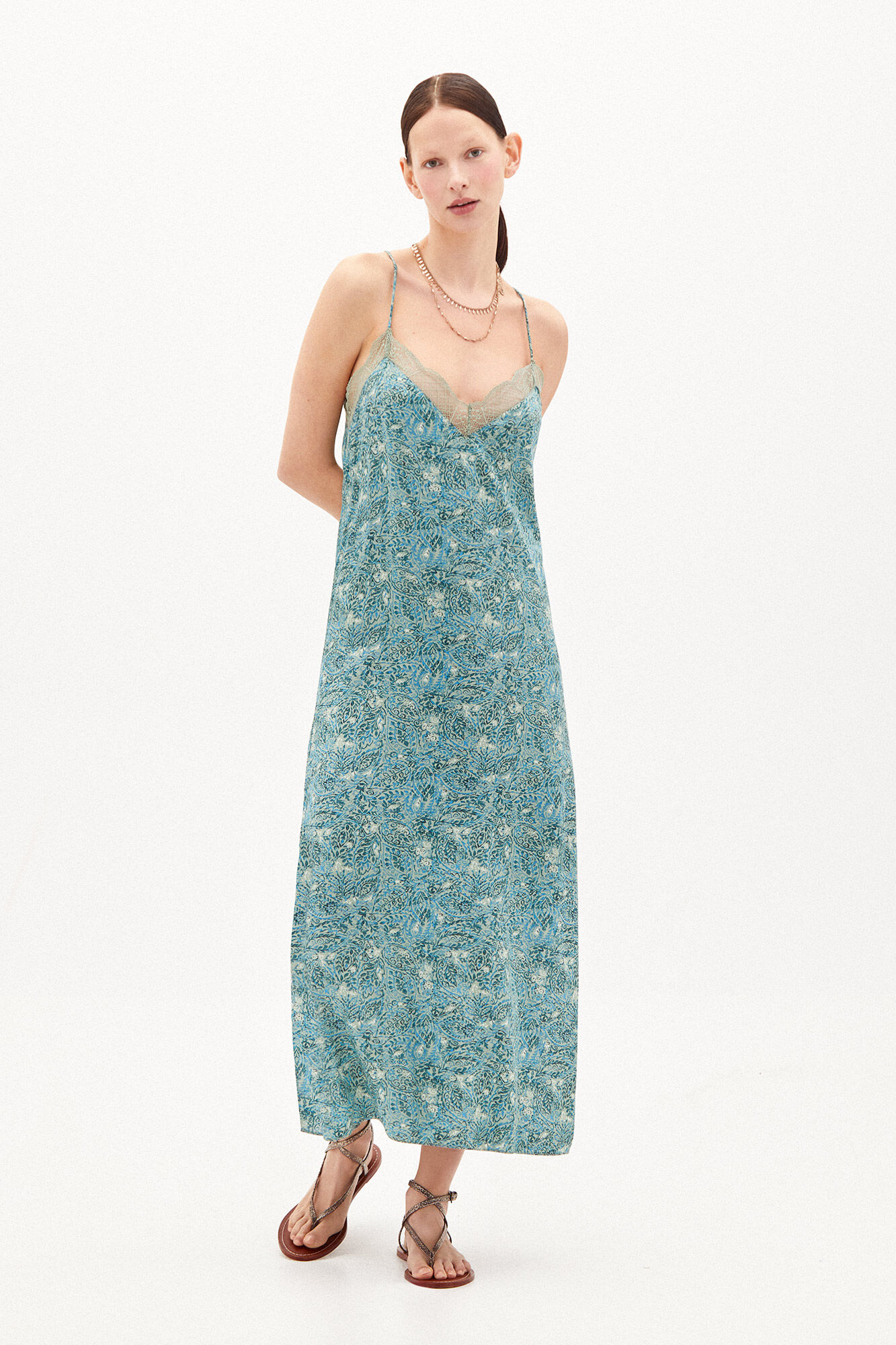 Vestido Runa Estampado - Azul