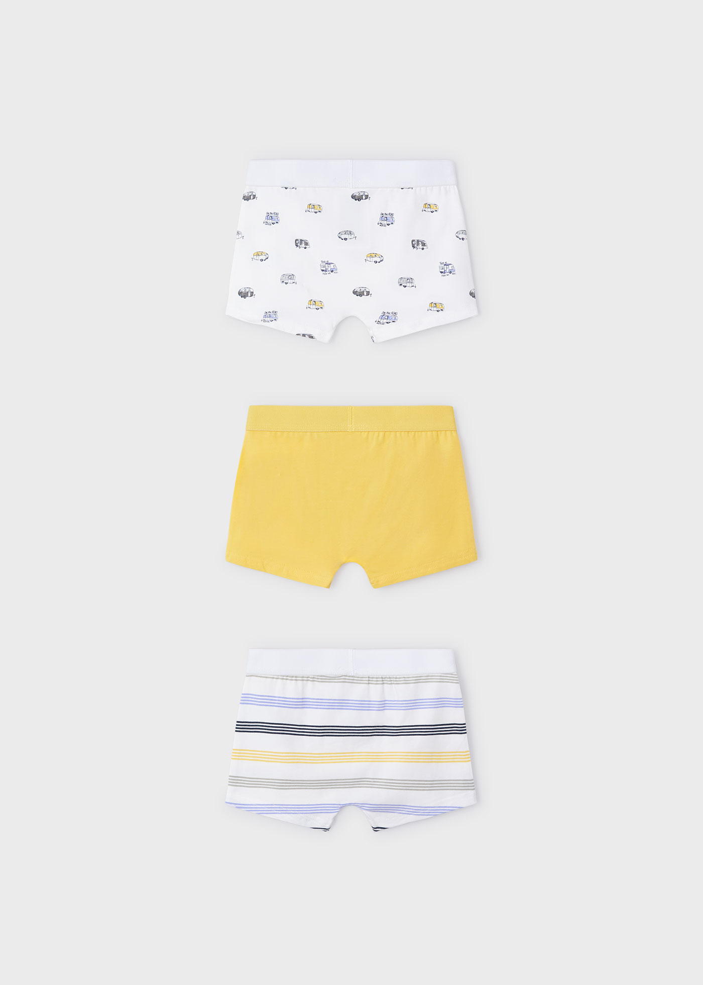 Conjunto de 3 cuecas boxer infantis Sol