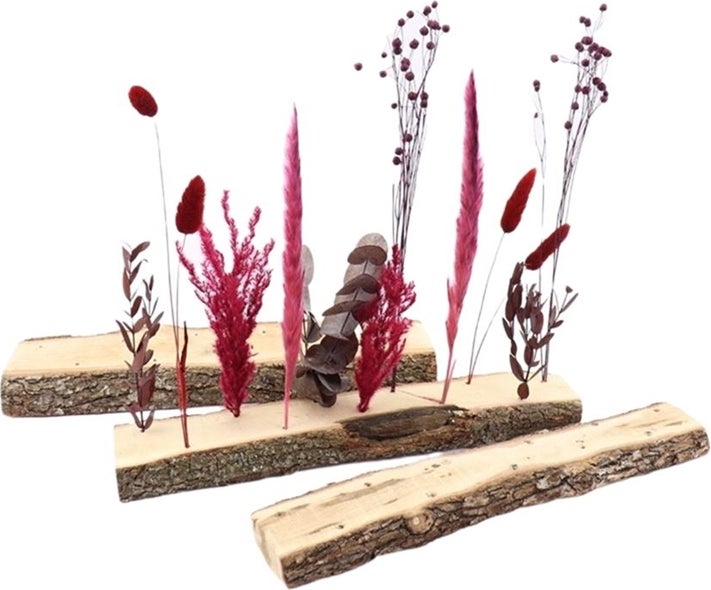 Boomstam plateau naturel 40 x 7 x 3 cm
