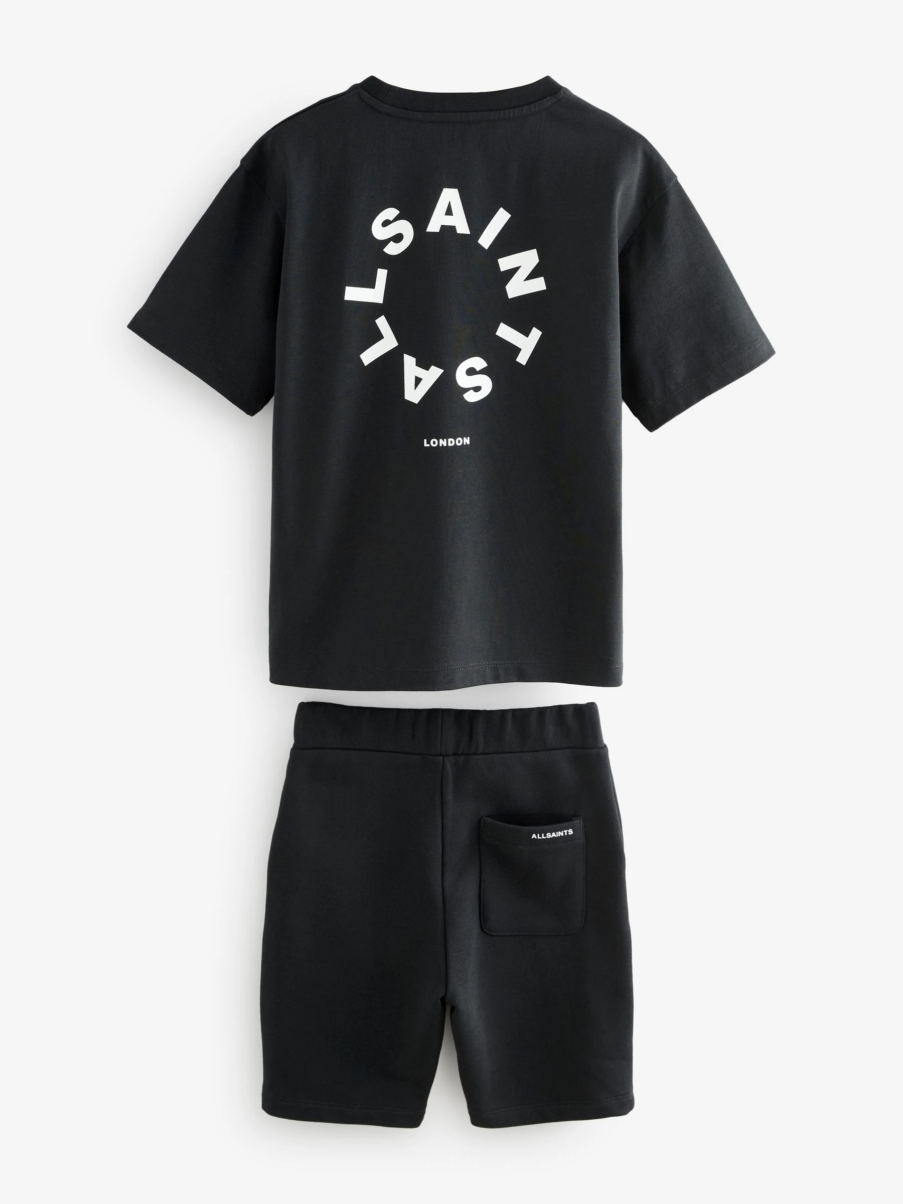 Zwart - smALLSAINTS Tierra set van T-shirt en sweatshorts
