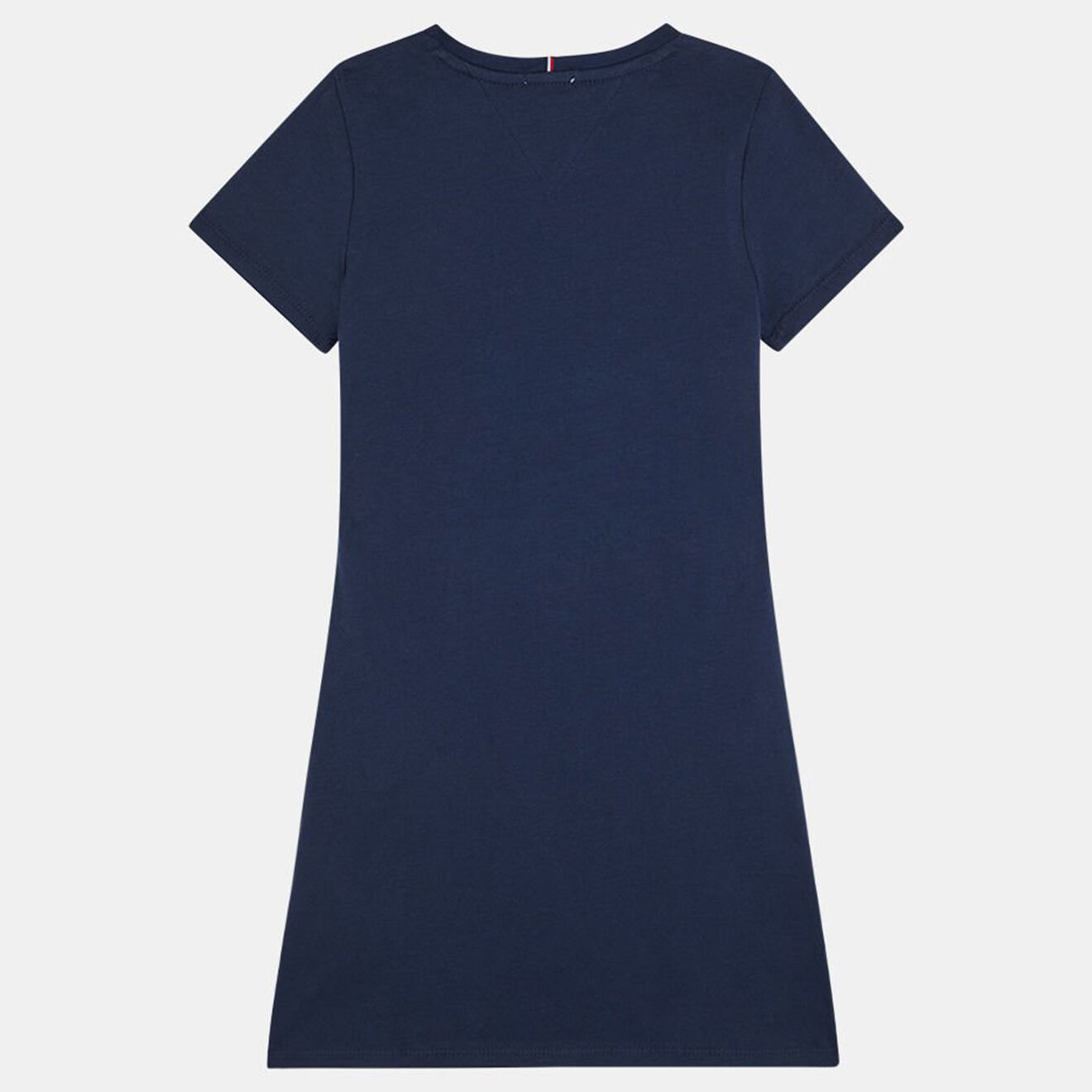Tommy Hilfiger Robe t-shirt en Coton biologique logo floqué bleu marine