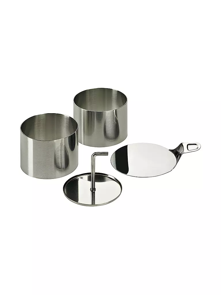 LURCH Speiseringe Edelstahl 8teilig silber