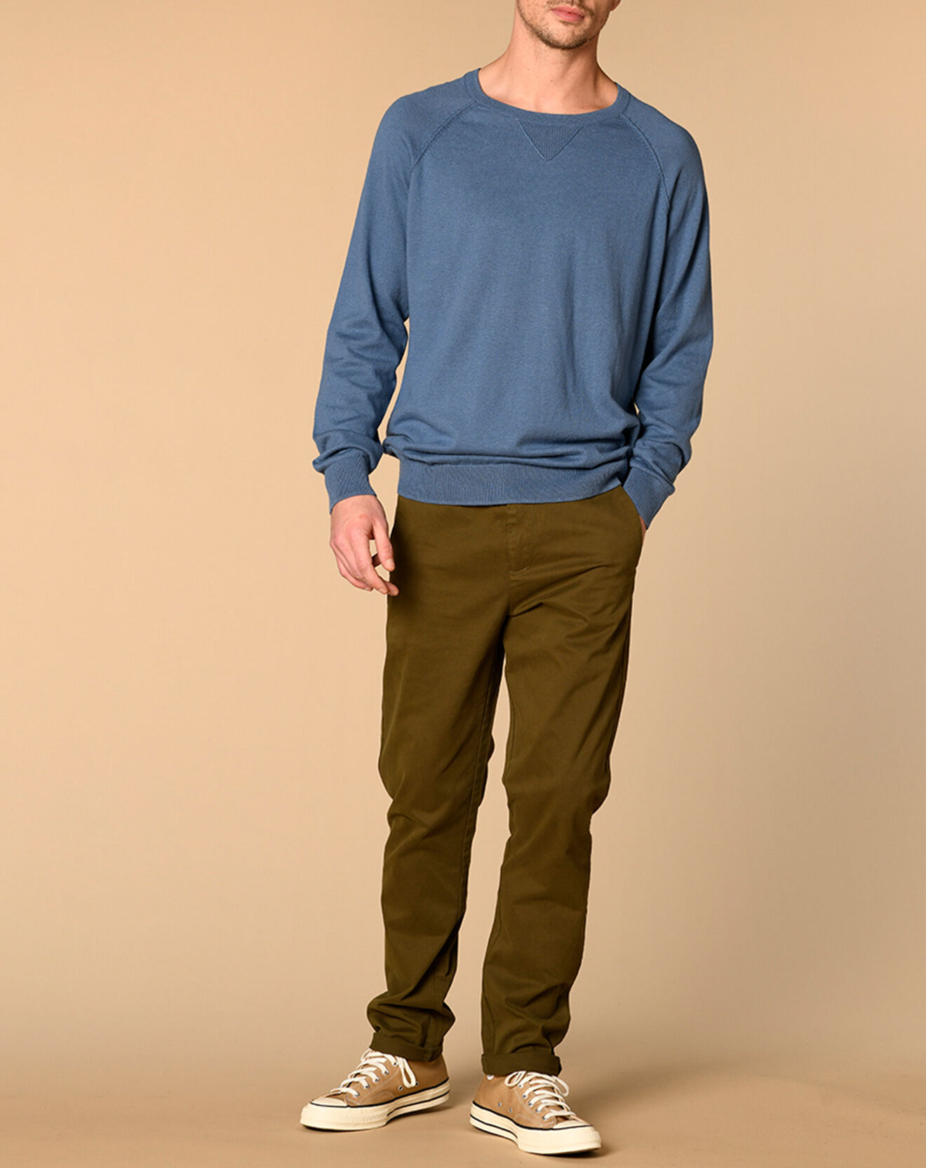 Harris Wilson Pull Oji bleu