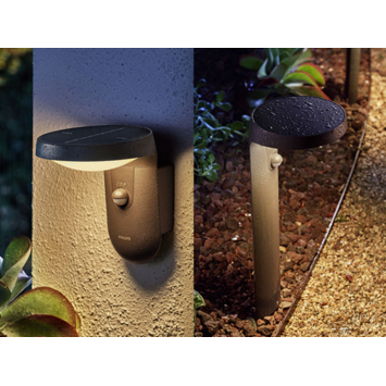 Philips solar sokkellamp Tyla antraciet