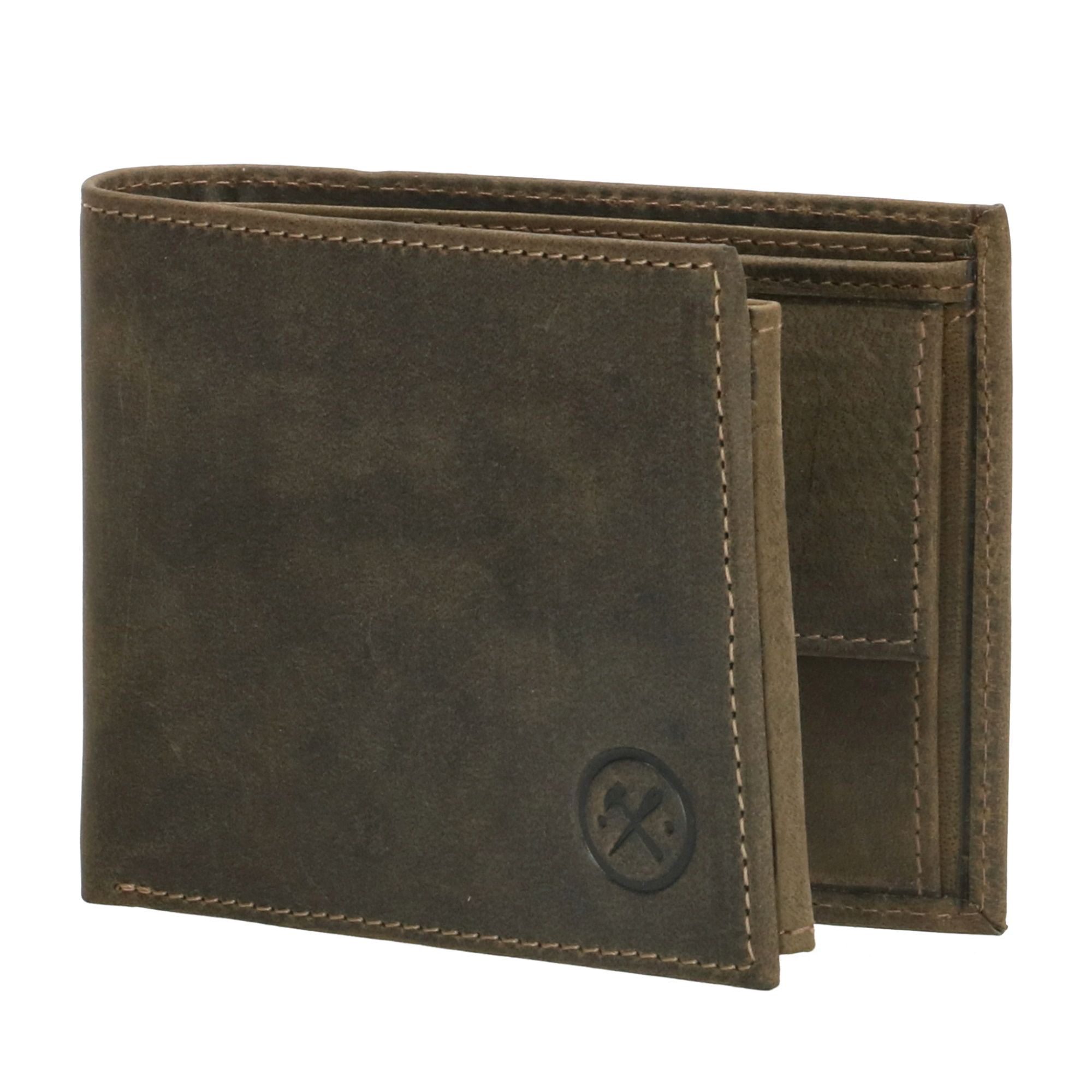 Hide & Stitches Idaho Portemonnee Billfold Groen