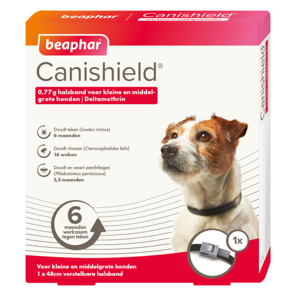Beaphar Canishield Anti Vlooien en Tekenband Hond S - M48 cm