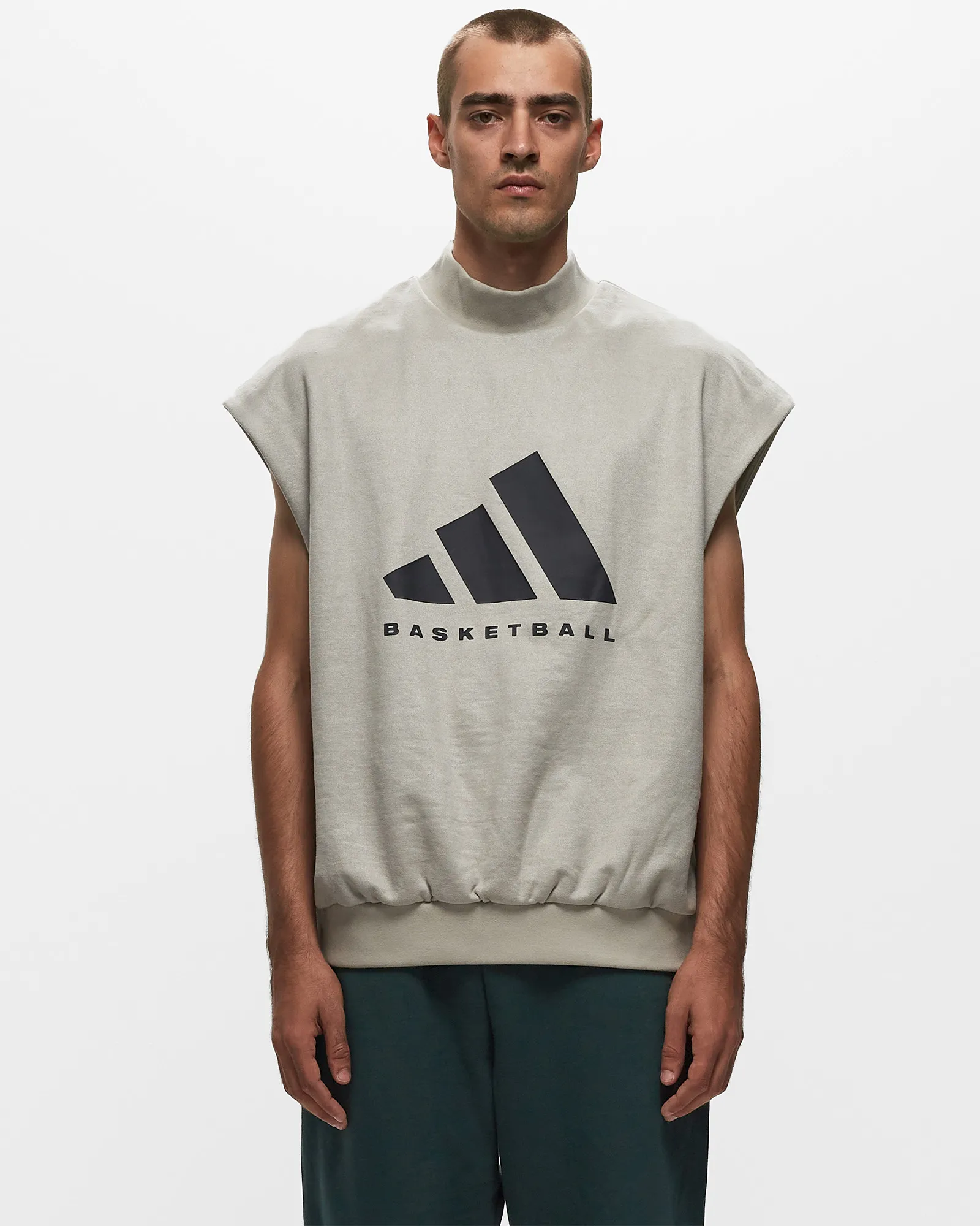 Adidas BASKETBALL SUEDED SLEEVELESS SWEATSHIRT