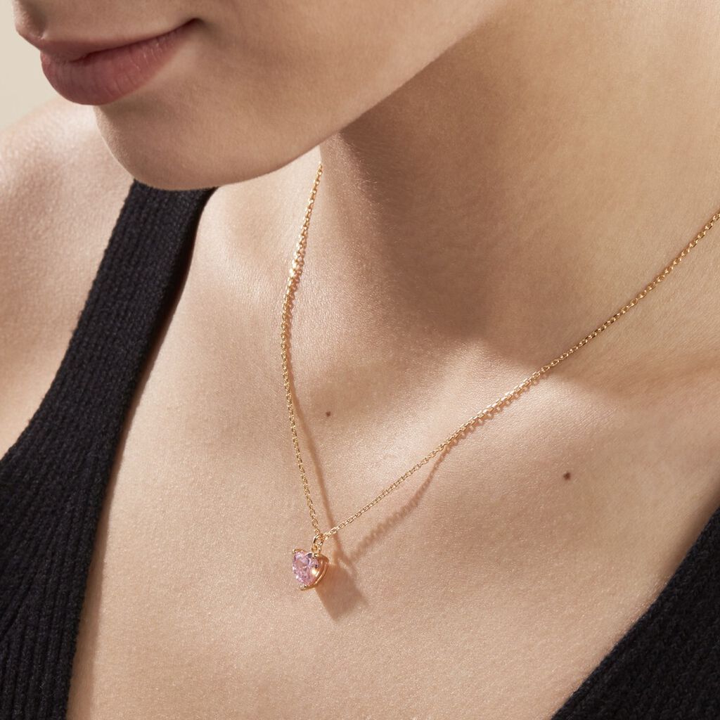 Collier Plaqué Or Carpantus Oxyde De Zirconium