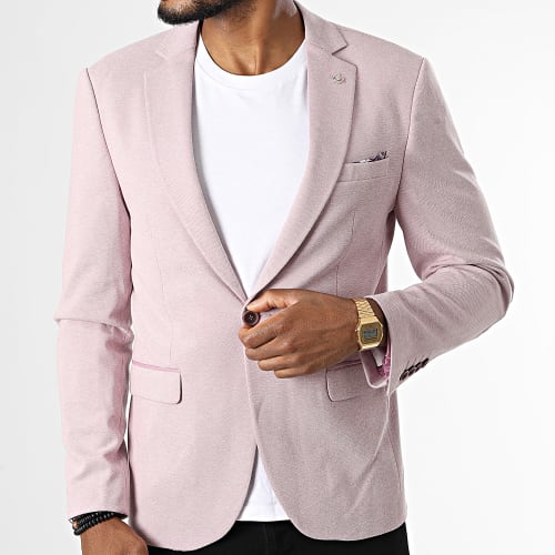 Veste Blazer B7065 Rose Chiné