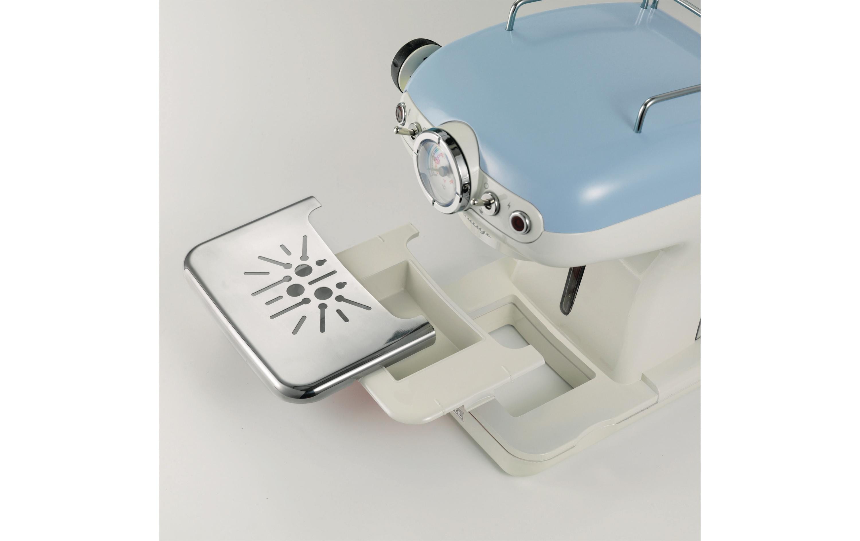Portionskaffeemaschine Vintage Blau<br>Elegante und vielseitige Espressomaschine