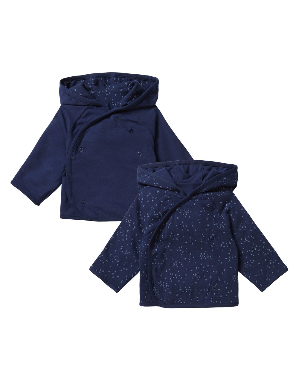 Noppies Newborn Jack Naper - Reversible - Black Iris