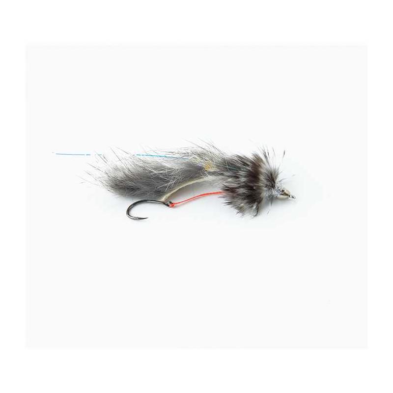 Mouche Spécial Carnassier Tof Cone Head Articulee - Chinchilla