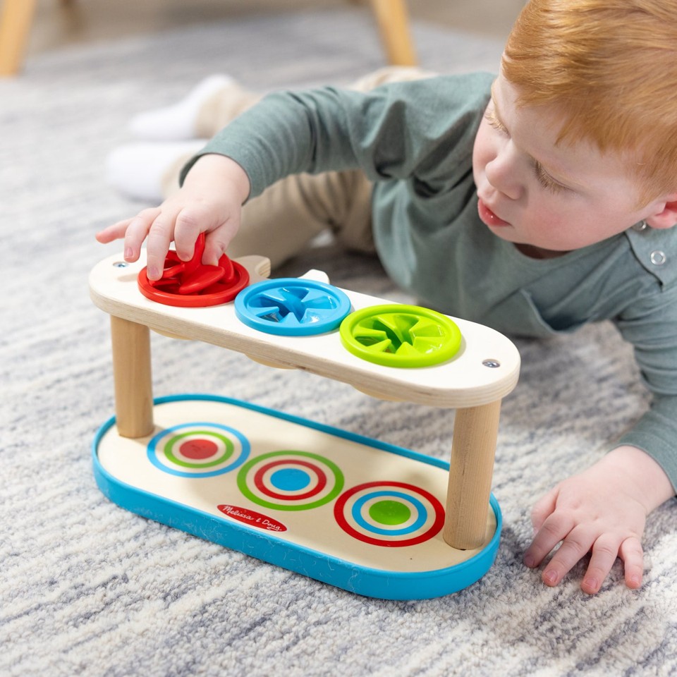 Melissa & Doug - Match & Push Spin Top