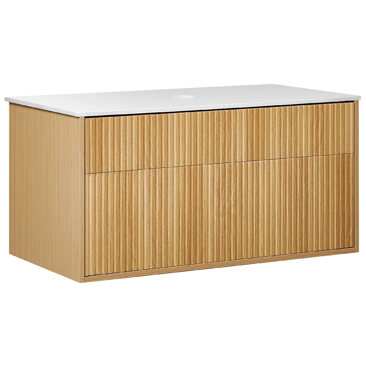 Beliani Meuble SDB BEXTI - Bois clair