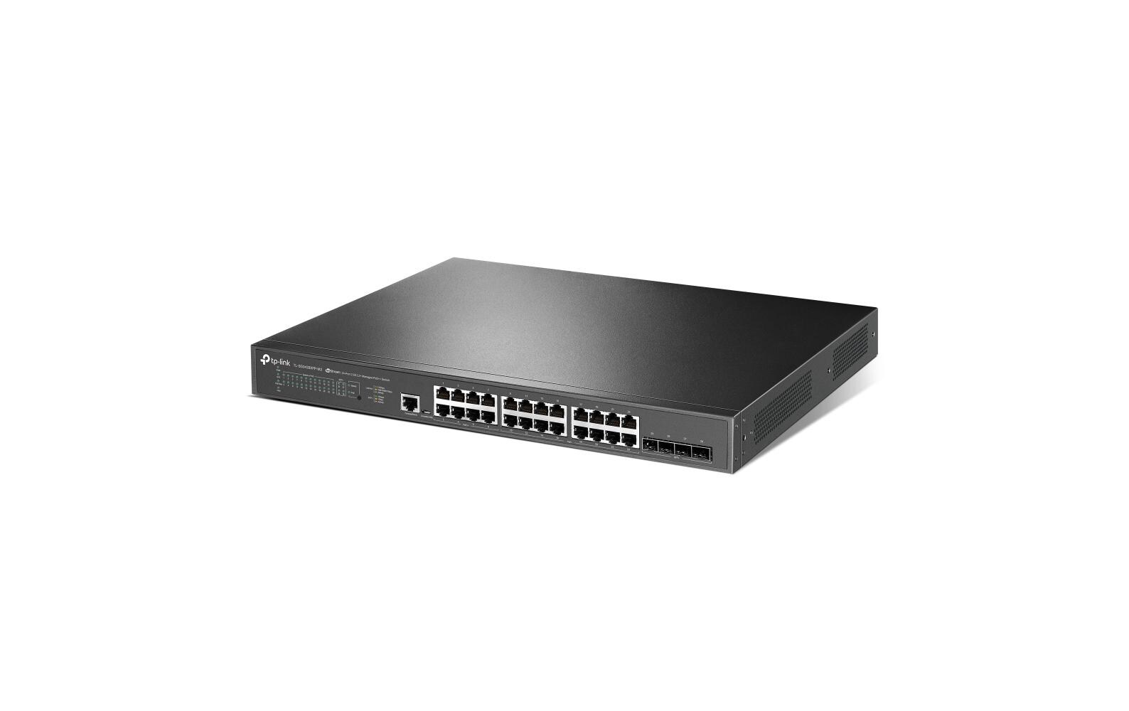 PoE+ Switch TL-SG3428XPP-M2 28 Port<br>JetStream 24-Port 2.5GBASE-T und 4-Port 10GE SFP+ L2+ Managed Switch mit 16-Port PoE+ & 8-Port PoE++