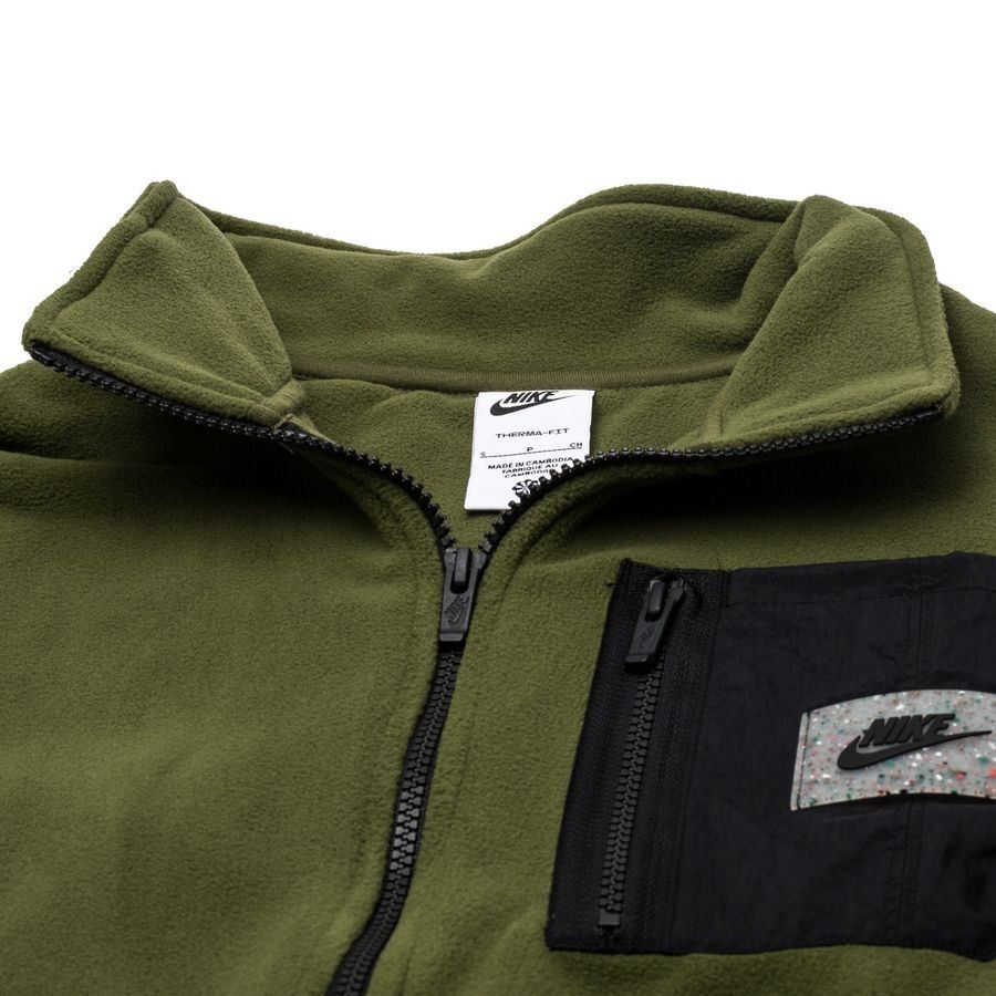 Nike Veste Fleece NSW Therma-FIT - Vert/Noir