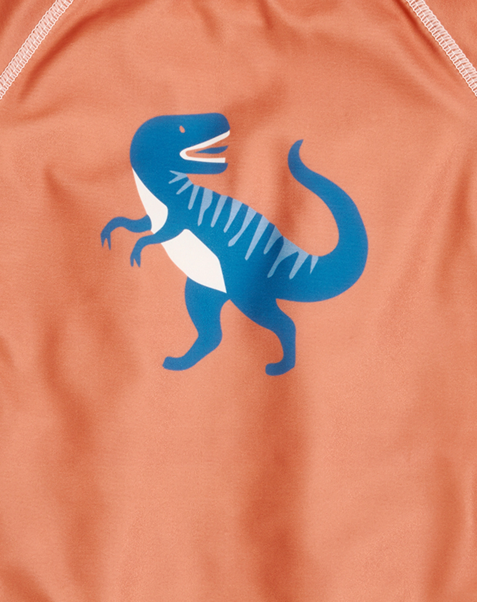 Langarm-Badeshirt DINO in ocker