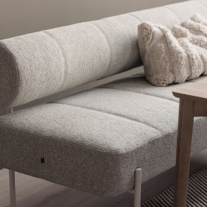 Northern - Daybe Dining Sofa, schwarz / dunkelgrau (Kvadrat Brusvik 08)