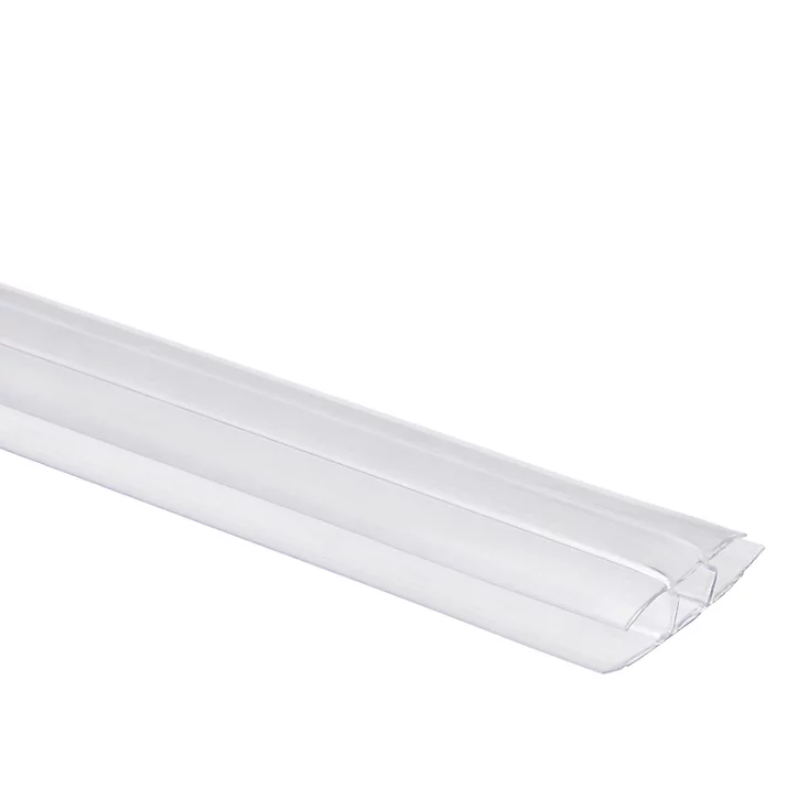 Profil H polycarbonate transparent 16 mm L.2 m
