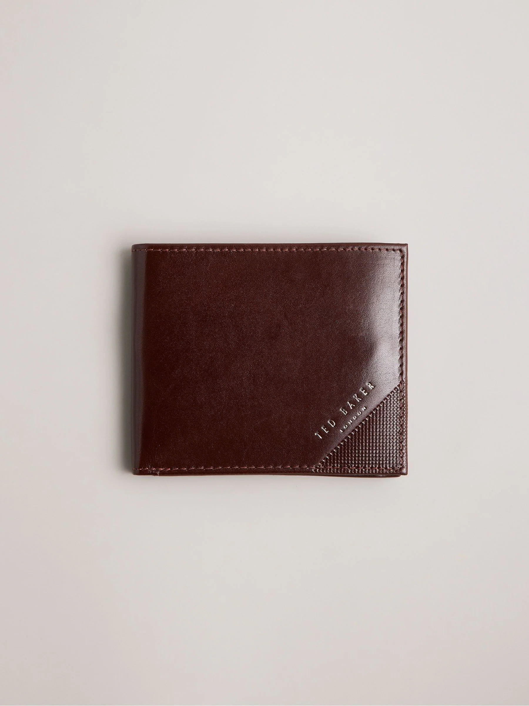Ted Baker Prugs Embossed Corner Leathe Wallet