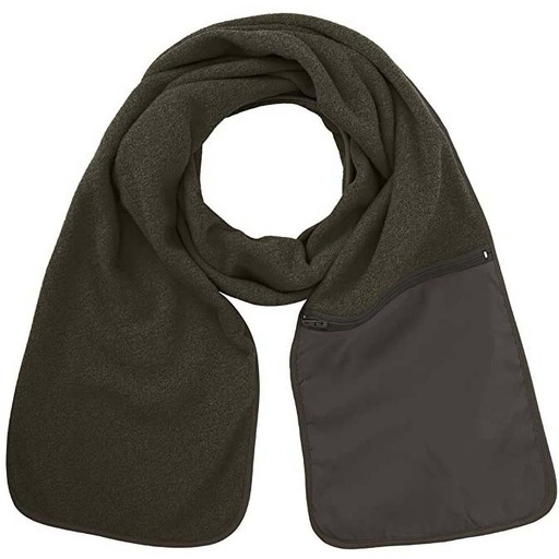 Cachecol bolha acolchoado de inverno Active com bolso com zíper