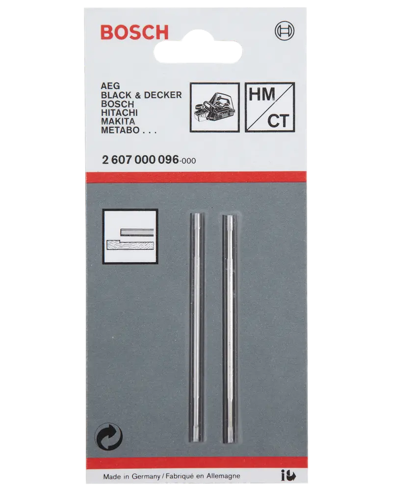 Bosch høvlklinge HSS 2-pak