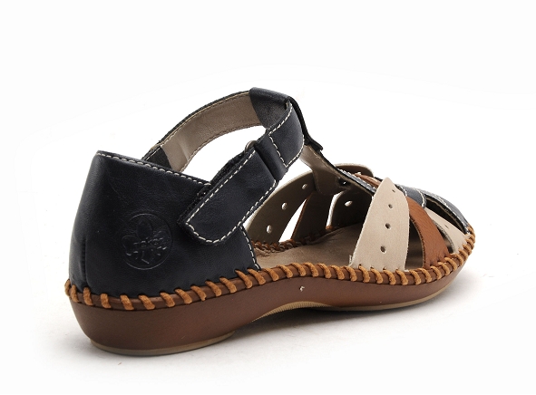 Rieker nu pieds plats femme m1655 bleu