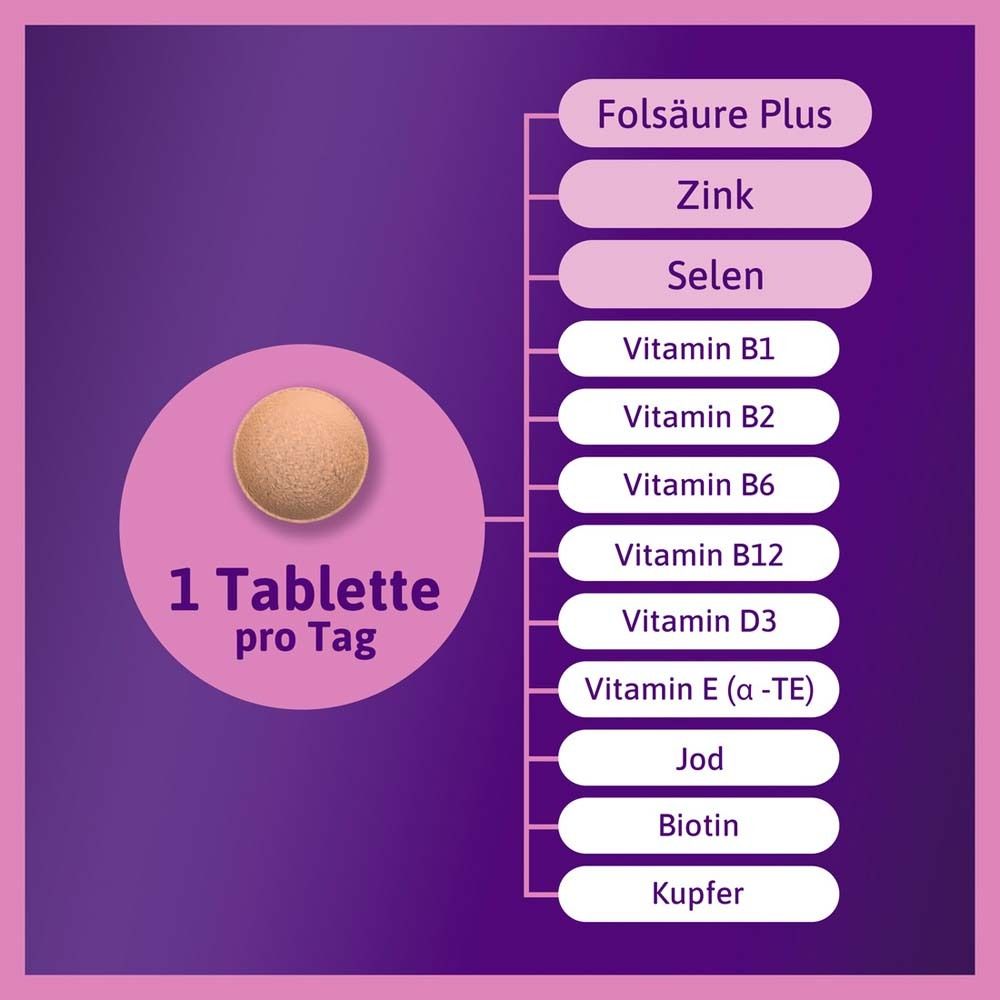Femibion® 0 BabyPlanung Nahrungsergänzungsmittel mit Folsäure Plus²