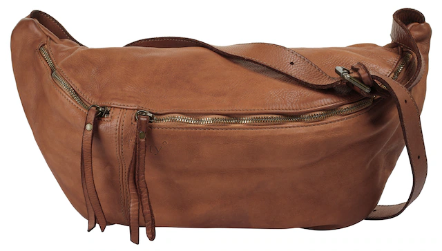 forty° Umhängetasche echt Leder, Made in Italy