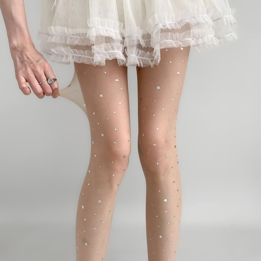 Desperim - Star Print Sheer Panty's