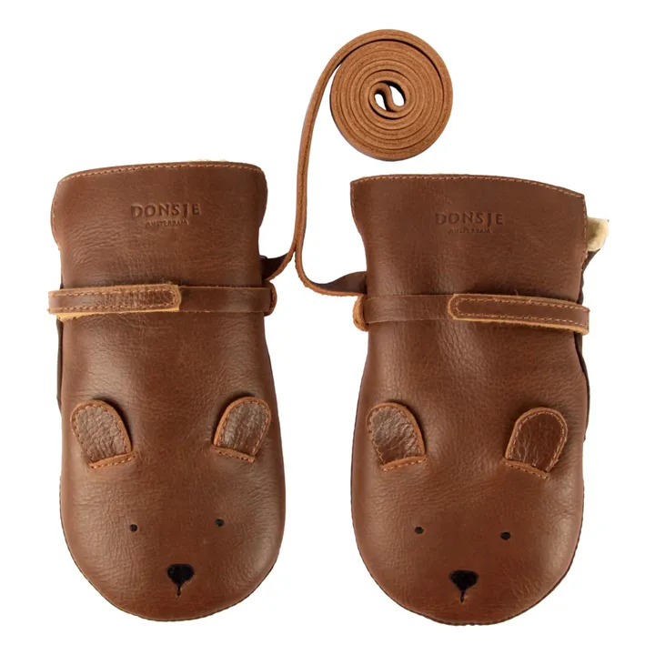 Donsje Mouffles Kapi Ours | Marron