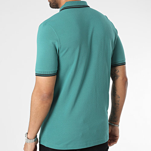 Polo Manches Courtes Twin Tipped M3600 Turquoise