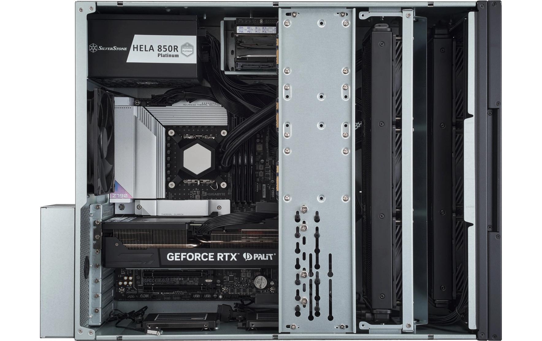 Gehäuse RM52<br>5HE-Rackmount-Servergehäuse mit zwei 360-mm-Lüftern und Flüssigkühlkompatibilität