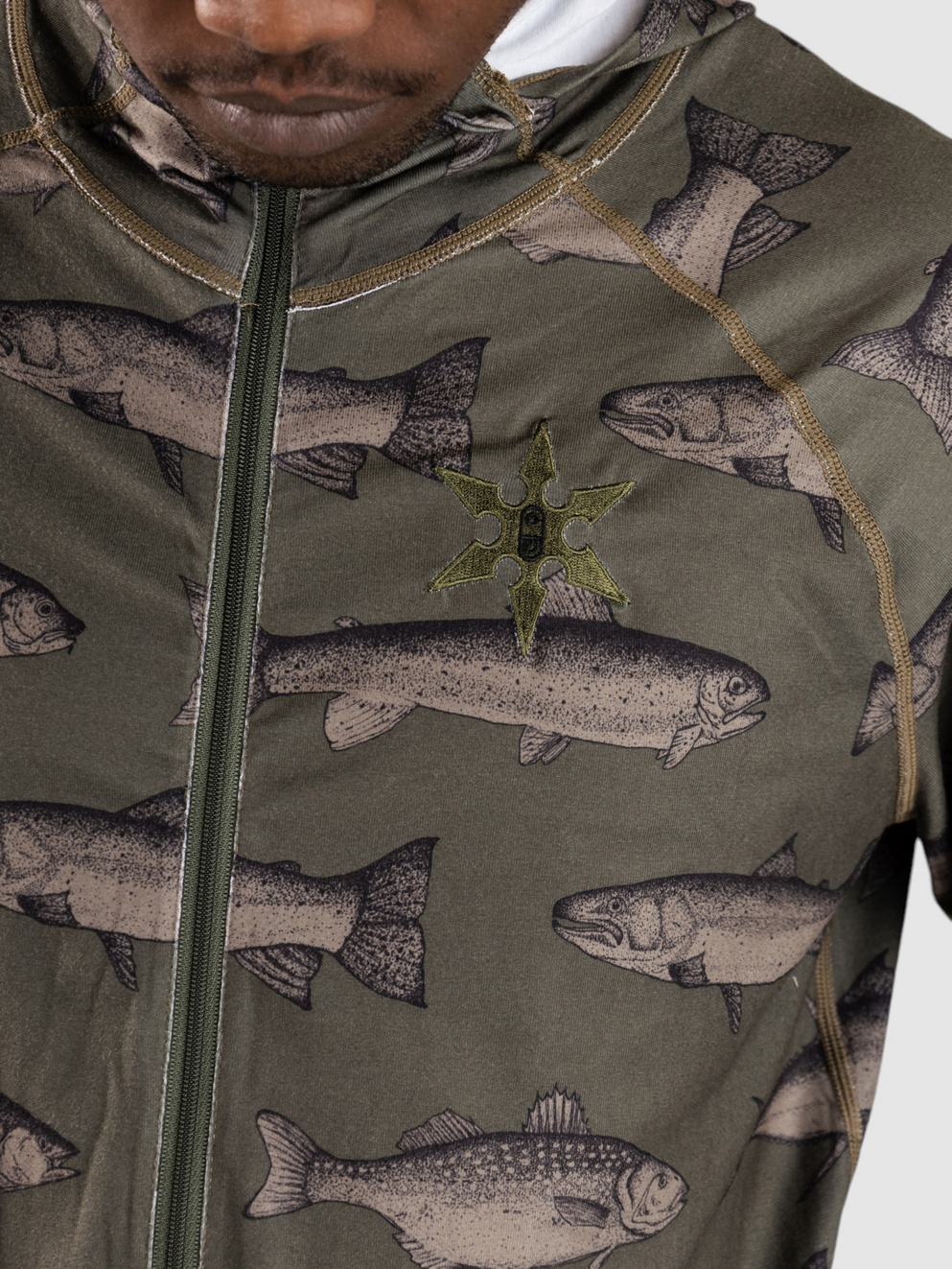 Airblaster Classic Ninja Base Layer Suit olive fish