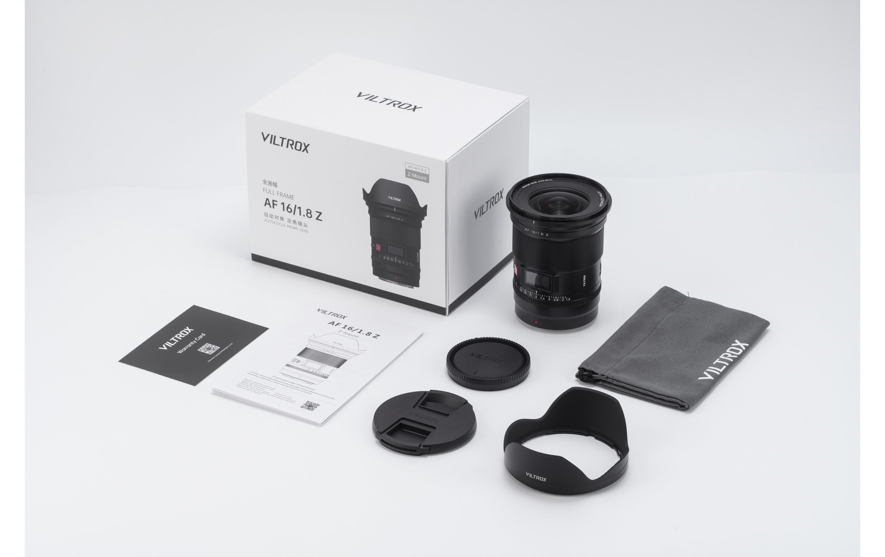 Festbrennweite AF 16mm F/1.8 Z – Nikon Z<br>Weitwinkel objektiv für eine Vielzahl von fotografischen Unternehmungen