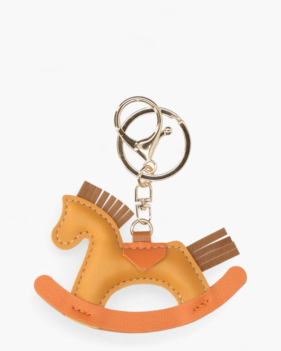 Aquila Rockin' Horsie Oranje/Bruin Bag Charm