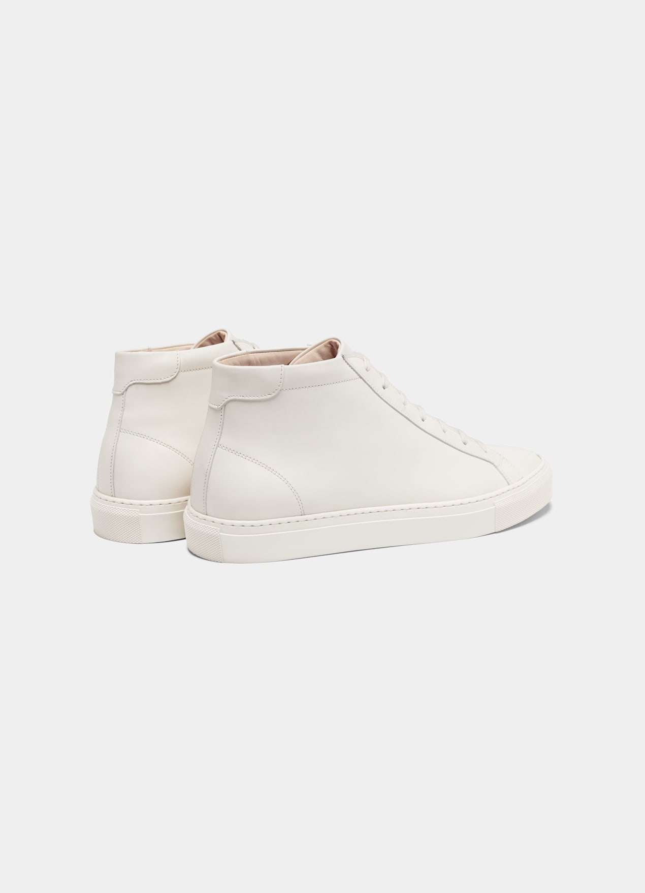 Sneakers montantes blanc cassé