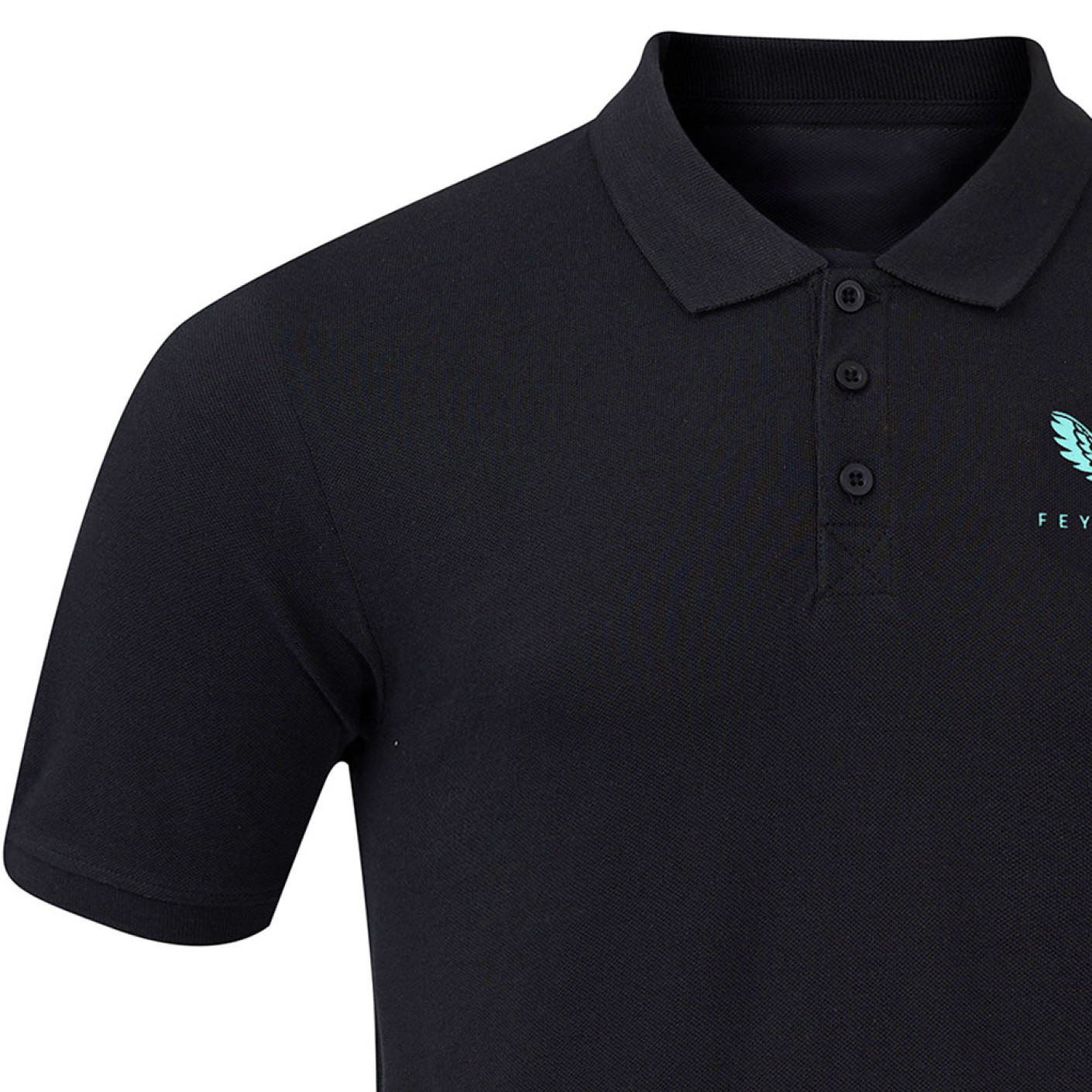 Castore Feyenoord Travel Polo Trainingsset 2024-2025 Zwart Donkergrijs Lichtblauw