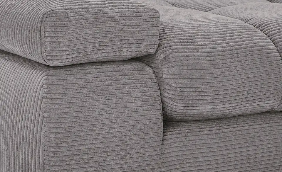 Ecksofa Hella rechts Steingrau