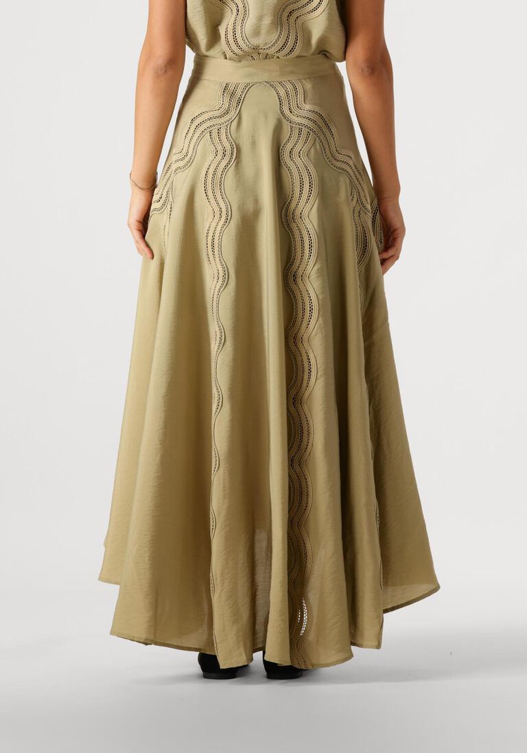 groene copenhagen muse maxirok cole skirt