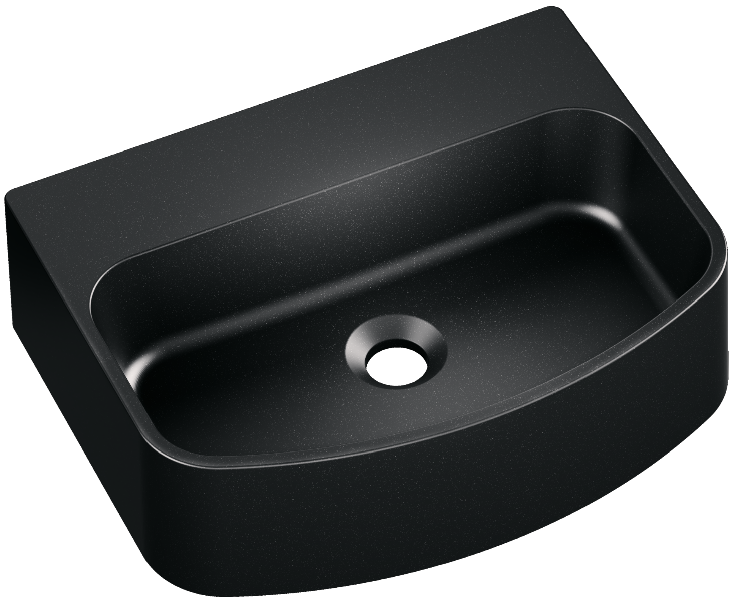 Kerra Molat wastafel 45x35x13cm zwart