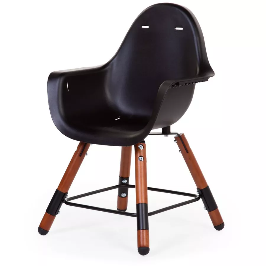 CHILDHOME Evolu 2 nussbaum  schwarz 2 in 1 + Ring