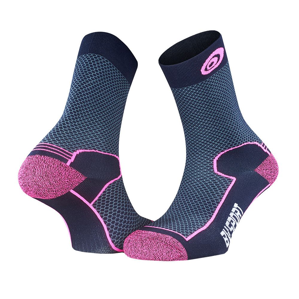 BV Sport DOUBLE POLYAMIDE EVO - Chaussettes bleu/rose