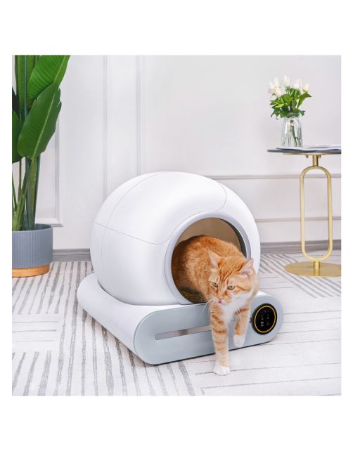 Petlux Automatische Kattenbak Met App En Geurfilter - Kattentoilet - 48x52x50 cm Wit